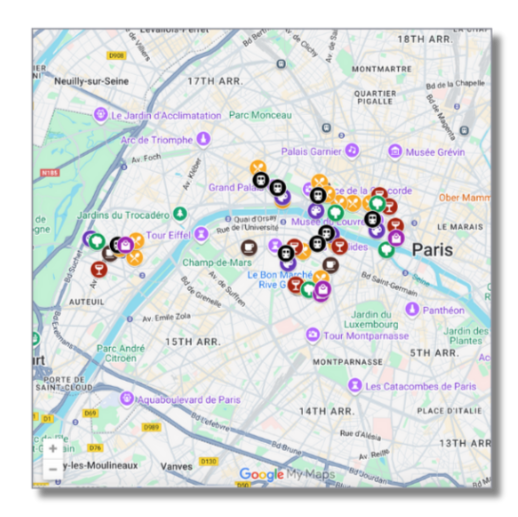 8 Places to see Monet in Paris Mobile-friendly Monet guide PDF preview and Google Map showing Paris museums